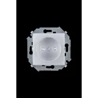 Розетка 2P со шторками, 16А, 250В, винтовой зажим, алюминий