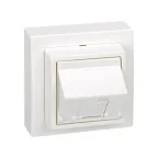 Адаптер на 1 RJ45(12) 75528-, 75540-, 75541-, 75544-39, наклон., S73L, белый