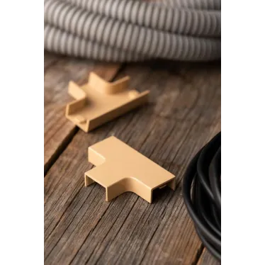 Угол T-образный (20х10) (4 шт) Plast PROxima под светлое дерево