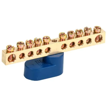 Шина N ноль на одном угловом изоляторе ШНИ-6х9-10-У1-С