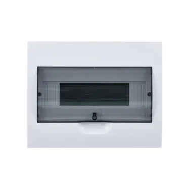 Щит распределительный встраиваемый белый City9 (ЩРв-П-12) дверь прозрачная на 12 модулей IP40