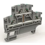 Двухярусная клемма с объединенными ярусами на 2,5 кв.мм