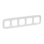 Valena ALLURE Рамка 5 постов белая универсальная