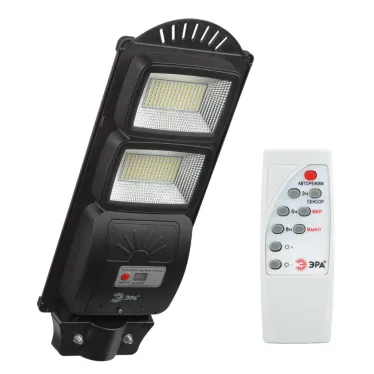 Консольный светильник на солн. бат., SMD, 40W, с датч. движ., ПДУ, 700Лм, 5000К, IP65