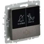 BRITE Кнопка звонка с индикацией для отелей 10А ВС10-1-9-БрТБ темная бронза IEK