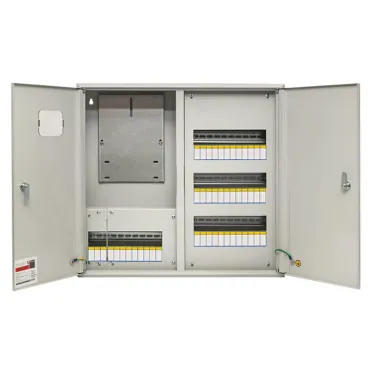 Щит учетно-распределительный навесной ЩРУн-3/48о IP31 двухдверный с окном 580х620х165