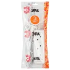 Удлинитель электрический без заземления 3 розетки 3м ШВВП 2x0,75мм2 6А UX-3-3m ЭРА