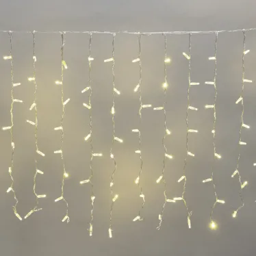 Гирлянда "Светодиодный Дождь"  2x0,8м, прозрачный провод, 230 В, диоды ТЕПЛЫЙ БЕЛЫЙ, 160 LED | 235-106 | NEON-NIGHT