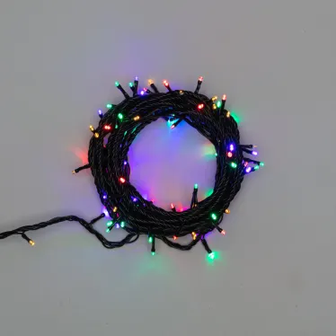 Гирлянда "Твинкл Лайт" 10 м,  черный ПВХ, 100 диодов, цвет мультиколор | 303-139 | NEON-NIGHT