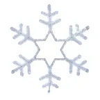 Фигура световая "Снежинка" цвет белый, без контр. размер 55*55см  | 501-334 | NEON-NIGHT