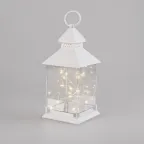 Декоративный фонарь с росой, белый корпус, размер 10,7х10,7х23,5 см, цвет теплый белый | 513-050 | NEON-NIGHT
