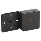 Распаячная коробка  BS-B-75-75-28 75х75х28мм без клеммы черная IP40 BS-B-75-75-28 | Б0061809 | ЭРА