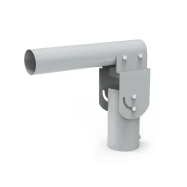 Кронштейн для уличных светильников 200*205*100мм на трубу до D58мм/консоль D48мм серый 1/2 | 903265106 | Gauss
