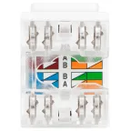 Люки ОФИС 18-8002-01 Коннектор RJ45 CAT6 UTP Keystone, цвет белый