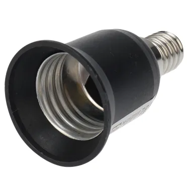 Переходник цокольный E14-E27 черный | 11-8871 | Rexant