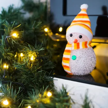 Фигура светодиодная Снеговик 17см, RGB | 513-018 | NEON-NIGHT