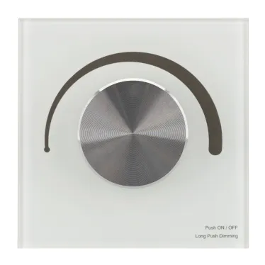 Панель SMART-P98-DIM-G-IN White (230V, 1.5A, 0/1-10V, Rotary, 2.4G) (arlight, Стекло) | 028432 | Arlight