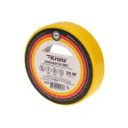 Изолента ПВХ 0.13х15 мм, 25 м, желтая | KR-09-2102 | Kranz