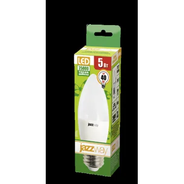 Лампа светодиодная LED 5вт E27 400Лм теплый матовая свеча 230V/50Hz ECO