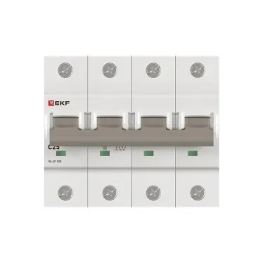 Автоматический выключатель ВА 47-125 4P 25А (C) 15кА PROXIMA  | mcb47125-4-25C | EKF