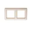 W59 Рамка 2 поста IP44 бежевая
