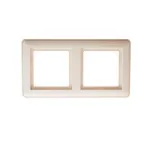 W59 Рамка 2 поста IP44 бежевая
