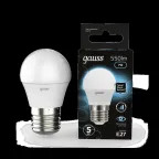 Лампа светодиодная LED 7 Вт 550 лм 4100К шар P45 нейтральный E27 AC 220В шаговое диммирование выключателем Black Gauss