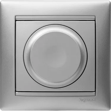 VALENA Рамка 1 пост горизонтальная алюминий