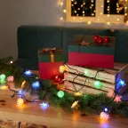 Гирлянда светодиодная универсальная с насадками (шарики, снежинки, елочки) 30 LED МУЛЬТИКОЛОР, 4,4 метра с контроллером | 303-064 | NEON-NIGHT