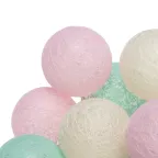 Тайские фонарики Перламутр 3.5 м, 20 LED, прозрачный ПВХ, цвет свечения теплый белый | 303-078 | NEON-NIGHT