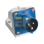 Вилка кабельная 16А 2Р+E IР44 на поверхность 250В 513