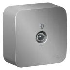 Коннектор ТВ BLANCA с изолирующей пластиной, алюминий