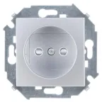 Розетка 2P со шторками, 16А, 250В, винтовой зажим, алюминий
