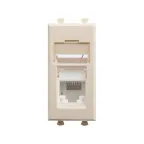Компьютерная розетка ''Ванильная дымка'' ''Avanti'' RJ-45 модульная, кат. 6, 1 мод