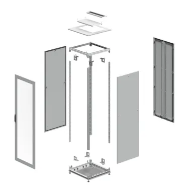 Напольный шкаф 42U Ш600хГ600 передняя дверь стекло, задняя глухая дверь,крыша укомплектована вводом и заглушками