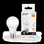 Лампа светодиодная LED 12 Вт 1130 лм 3000К А60 груша теплый E27 AC 220В Elementary Gauss