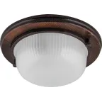 Светильник НБО-03-60-021 Е27 круг дерево орех IP54