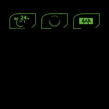 Фонарь светодиодный ручной 2 Вт 120 лм Черный IP44 на батарейках 3xААА GFL Gauss