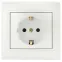 Розетка Intro Plano 1-202-06 с заземлением 2P+E