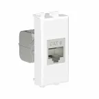 Avanti Компьютерная розетка RJ-45 без шторки модульная кат.6е экранированная Белое облако 1 модуль