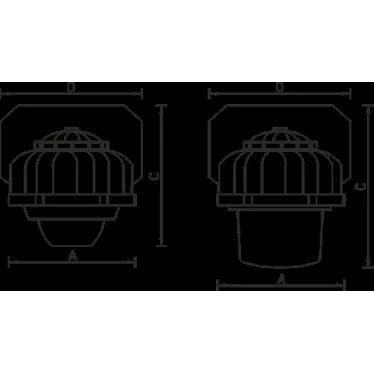 Светильник светодиодный ACORN LED 25 D150 5000K with tempered glass 36 VAC G3/4