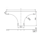 Крышка на ответвитель универсальный с основанием 50, 1,5 мм, горячий цинк, в комплекте с крепежными элементами | SKFM050KHDZ | DKC