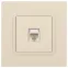 Розетка RJ45, Эра Elegance, сл.кость, 14-3107-02