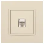 Розетка RJ45, Эра Elegance, сл.кость, 14-3107-02