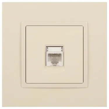 Розетка RJ45, Эра Elegance, сл.кость, 14-3107-02