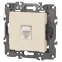 Розетка RJ45, Эра Elegance, сл.кость, 14-3107-02