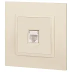Розетка RJ45, Эра Elegance, сл.кость, 14-3107-02