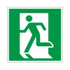 Знак ''Выход здесь'' (левосторонний) 200х200мм PROxima