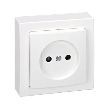 Розетка 2P, винтовые клеммы, 16А 250В, S73L, механизм