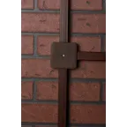 Коробка разветвительная КМР-030-030кг (78х78х26) с клеммником тёмное дерево PROxima